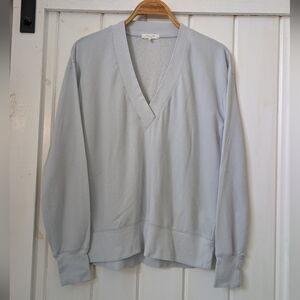 Rag & Bone light blue V-neck long sleeve sweater | Overized